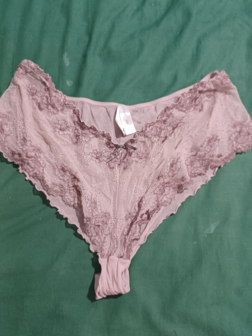 Gilligan & O'Malley Lace-Trim Bikini Panty in Dusty Rose